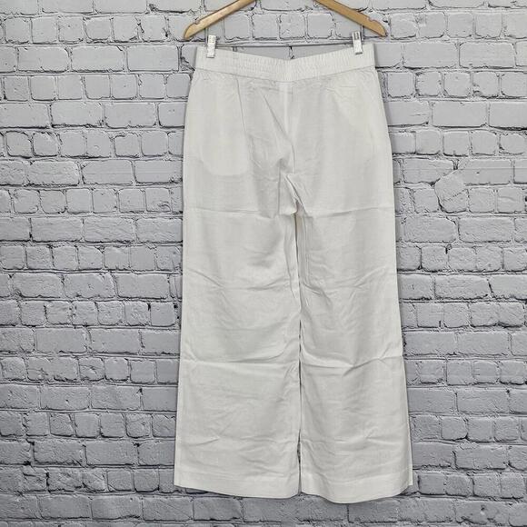 2/$50 Andie The Madeira Pant Linen Coconut Size M | Relaxed Summer Trousers - Picture 3 of 6